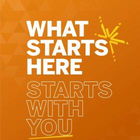 What Starts Here Campaign logo