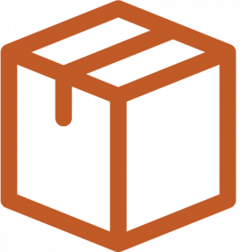 Icon of cardboard box package